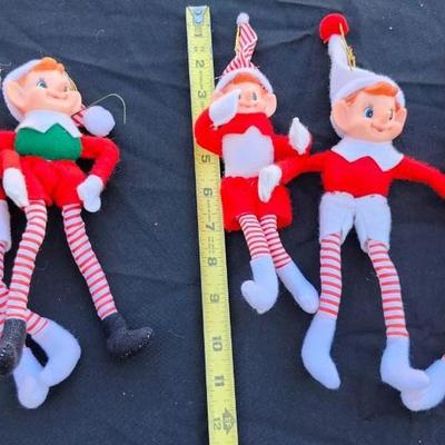 Christmas Pixie Elves Striped Legs Lot