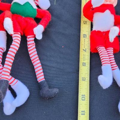Christmas Pixie Elves Striped Legs Lot