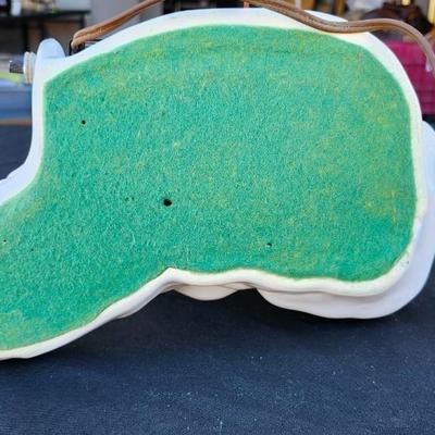 Maddux of California White Stallion Horse TV Mantle Lamp MCM W/ Light