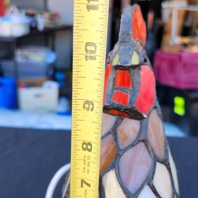 Stained Glass Rooster Lamp or Nightlight - Stained Glass Accent Lamp