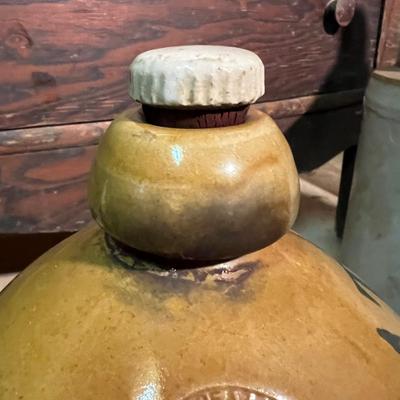 Lot Antique Vintage Crocks - Stoneware, Jugs, Tallest 19"