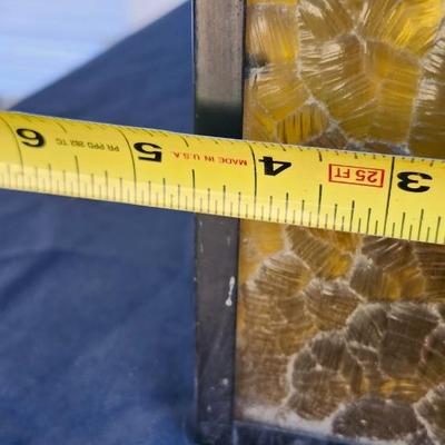 Vintage Midcentury Sconces Light Project with Amber Glass Panes