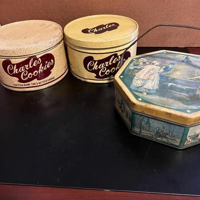 Mixed Lot of Vintage Tins
