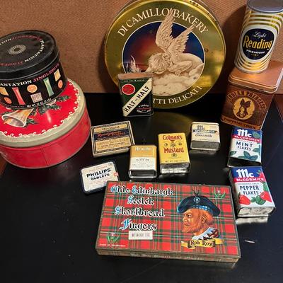 Mixed Lot of Vintage Tins