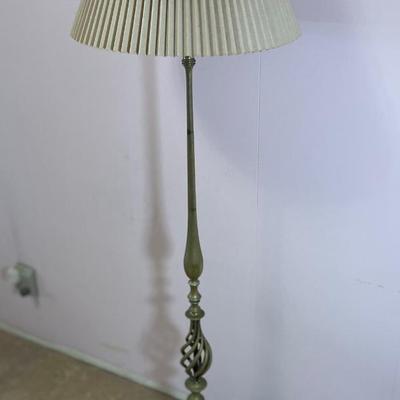Vintage Brass Base Chair Lamp