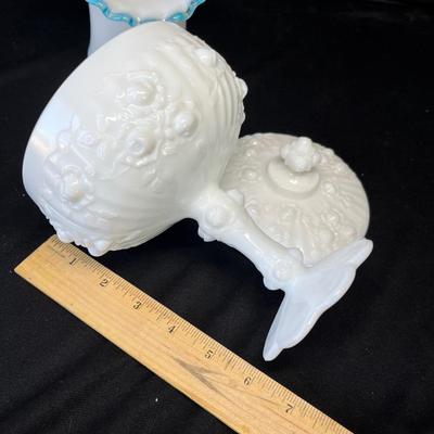 Lot 142 Fenton Milk Glass