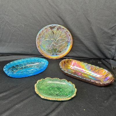 Lot 144 Antique Glass trays
