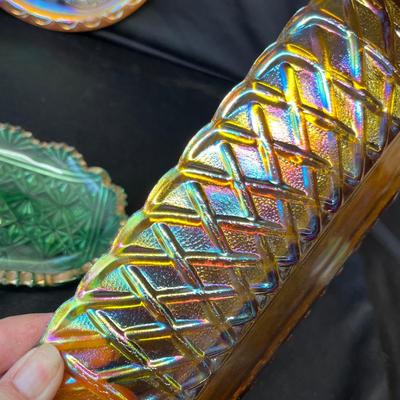 Lot 144 Antique Glass trays