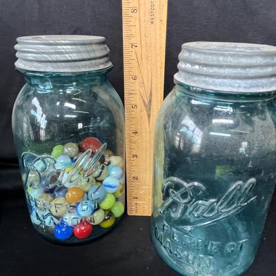 Lot 155 Ball fruit jars