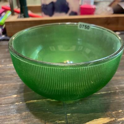 1960’s green rib depression glass