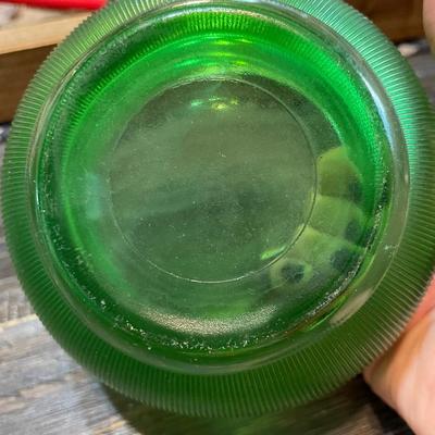 1960’s green rib depression glass