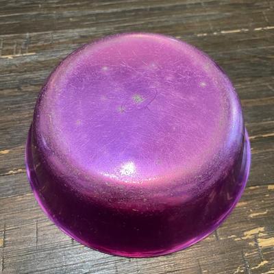 Purple aluminum bowl