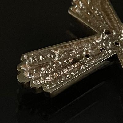 14K Gold/ Diamond Cross Pendant & Chain