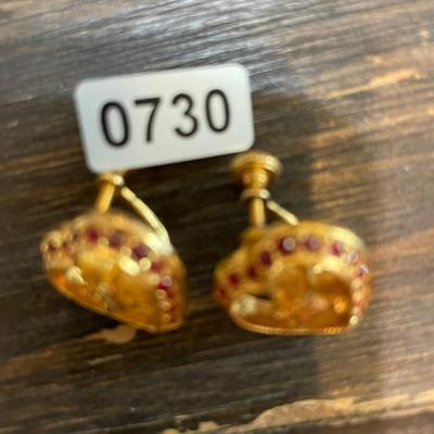 Clip style earrings