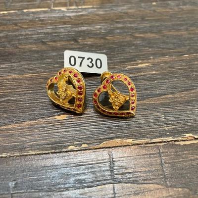 Clip style earrings