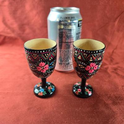 Hand-Painted Wooden Egg Holders