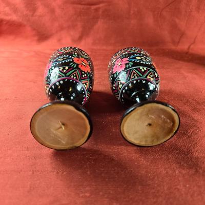 Hand-Painted Wooden Egg Holders