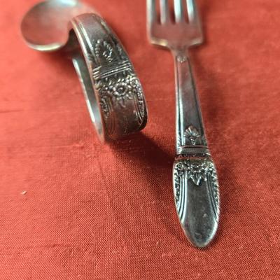 "First Love" Baby Spoon & Fork by Rogers Brothers