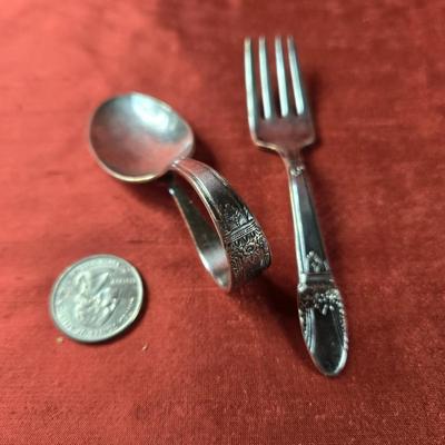 "First Love" Baby Spoon & Fork by Rogers Brothers