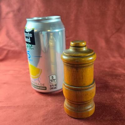 Hand-Turned Wood Round Box