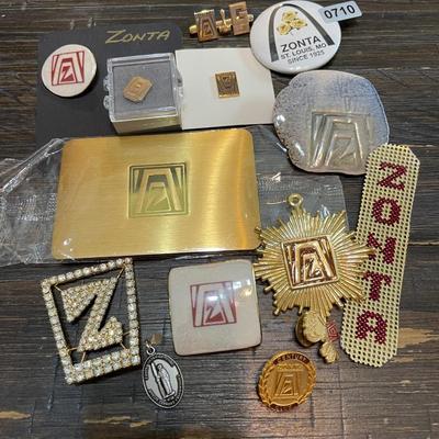Zonta pins etc