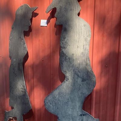 Outdoor Cowboy and Cowgirl Silhouettes