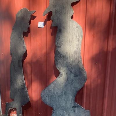 Outdoor Cowboy and Cowgirl Silhouettes