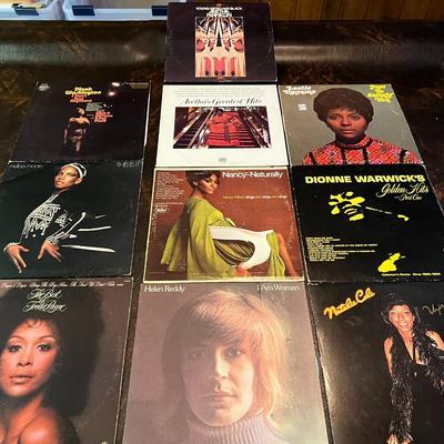 Aretha Franklin, Dionne Warwick, Natalie Cole Vinyls Lot