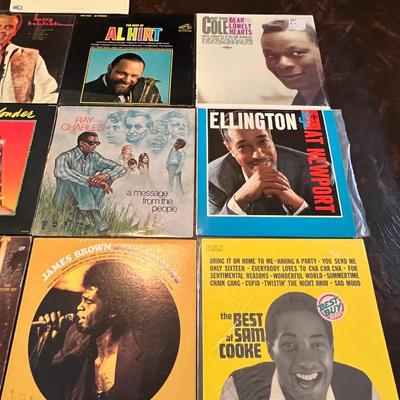 Stevie Wonder, Ray Charles, Harry Belafonte, Nat King Cole Vinyls Lot