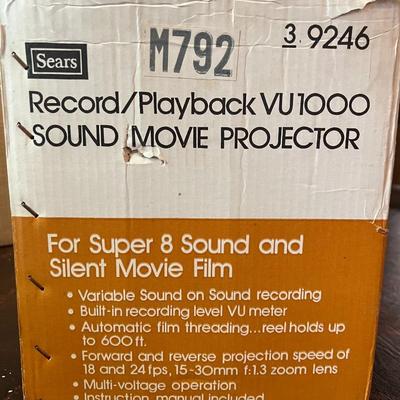 Sears VU1000 Sound Movie Projector