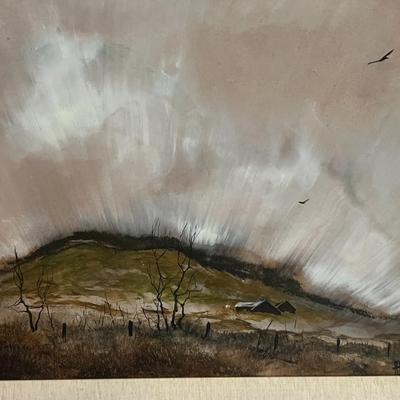 Don Hornberger Signed Landscape Painting- 29.5" x 24"
