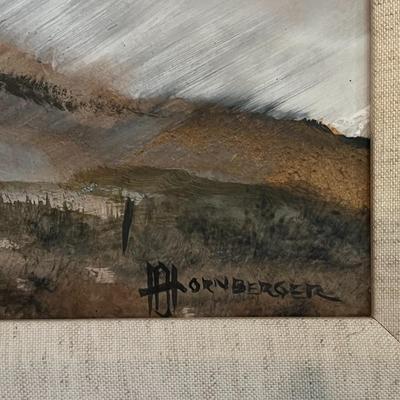 Don Hornberger Signed Landscape Painting- 29.5" x 24"