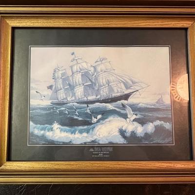 Nautical Themed Framed Art- Set of 4