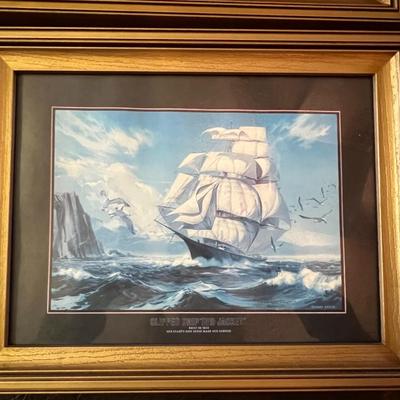 Nautical Themed Framed Art- Set of 4