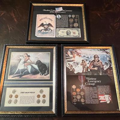 Framed Coins & Currency Collections