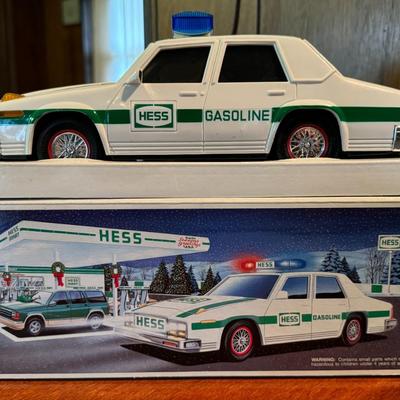 Hess 1993 and 1995 Gasoline Patrol Car and Tanker/Helicopter