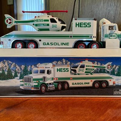 Hess 1993 and 1995 Gasoline Patrol Car and Tanker/Helicopter