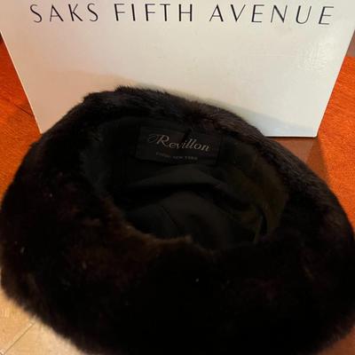 Revillon at Saks Fifth Avenue Mink Hat