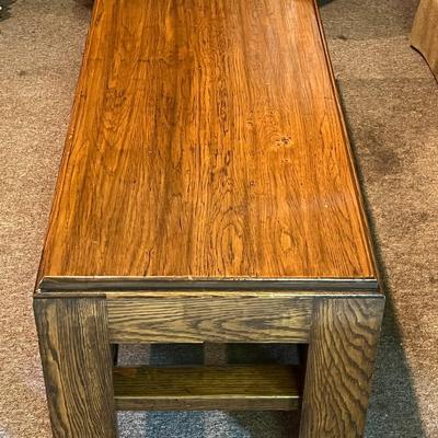 Wood Coffee Table 48" x 19.5" x 17"