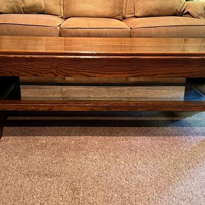 Wood Coffee Table 48" x 19.5" x 17"