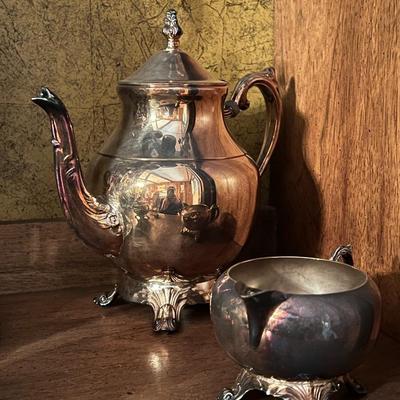 Antique FB Rogers Silver Plated Tea Set