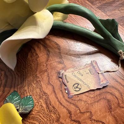 Capodimonte Pale Yellow Rose and Boehm Style Roses Lot