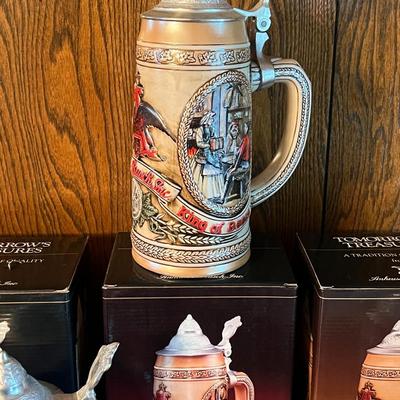 Anheuser Busch Collectible Steins- Set of 7