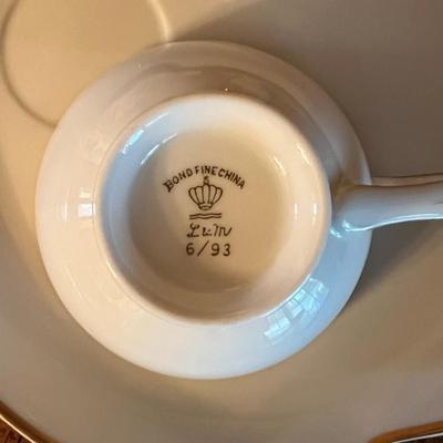 Bond Fine China High Tea Plate and Cup Sets (4)