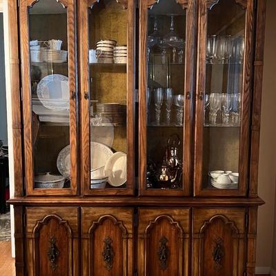 China Hutch/Cabinet 81" x 60" x 17" *contents sold separately*