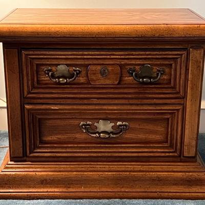Wood Nightstand 23" x 28" x 16"