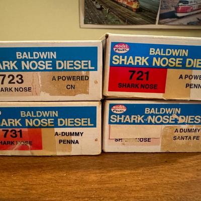 Baldwin Shark Nose Diesel Locomotives Lot