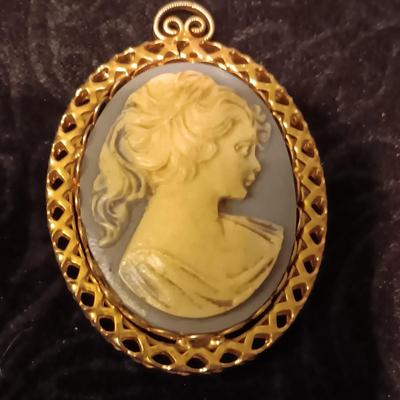 CAMEO PENDANTS, BRACELET, PINS AND EARRINGS