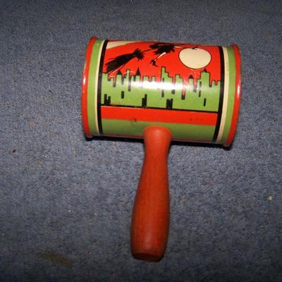 LOT 3 WONDERFUL VINTAGE TIN LITHO NOISE MAKERS