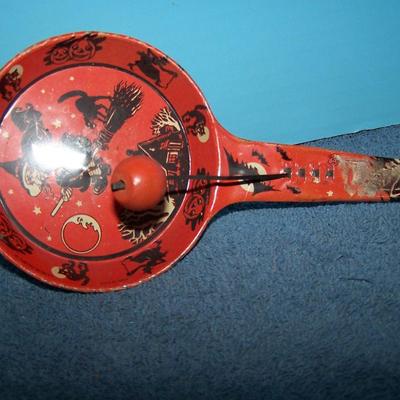 LOT 3 WONDERFUL VINTAGE TIN LITHO NOISE MAKERS
